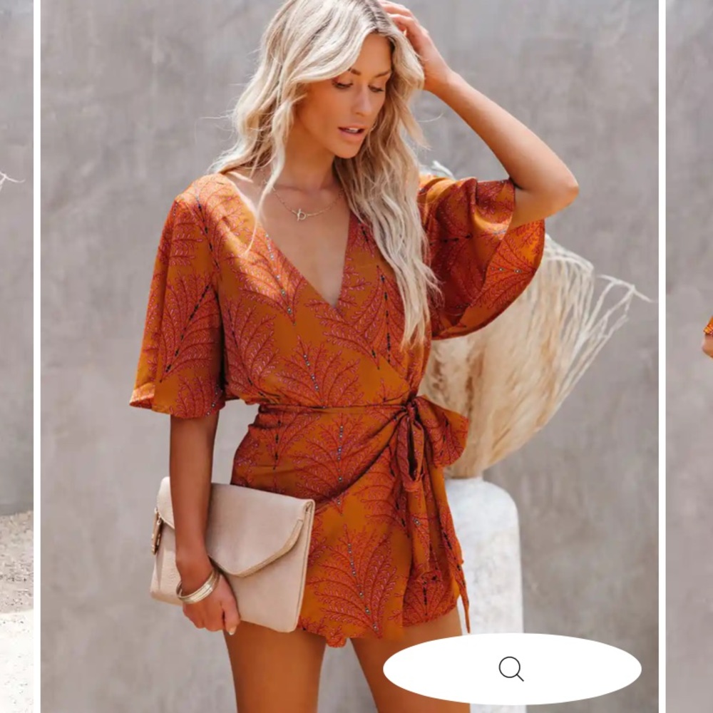 VICI Hartman Printed Satin Romper